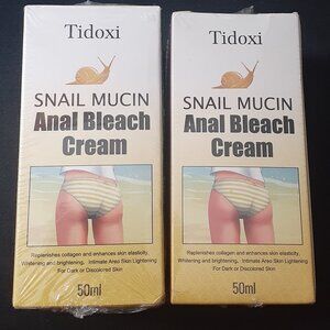 NEW!! Tidoxi Snail Mucin Anal Bleach Cream - For Intimate Areas Too - Lot of 2